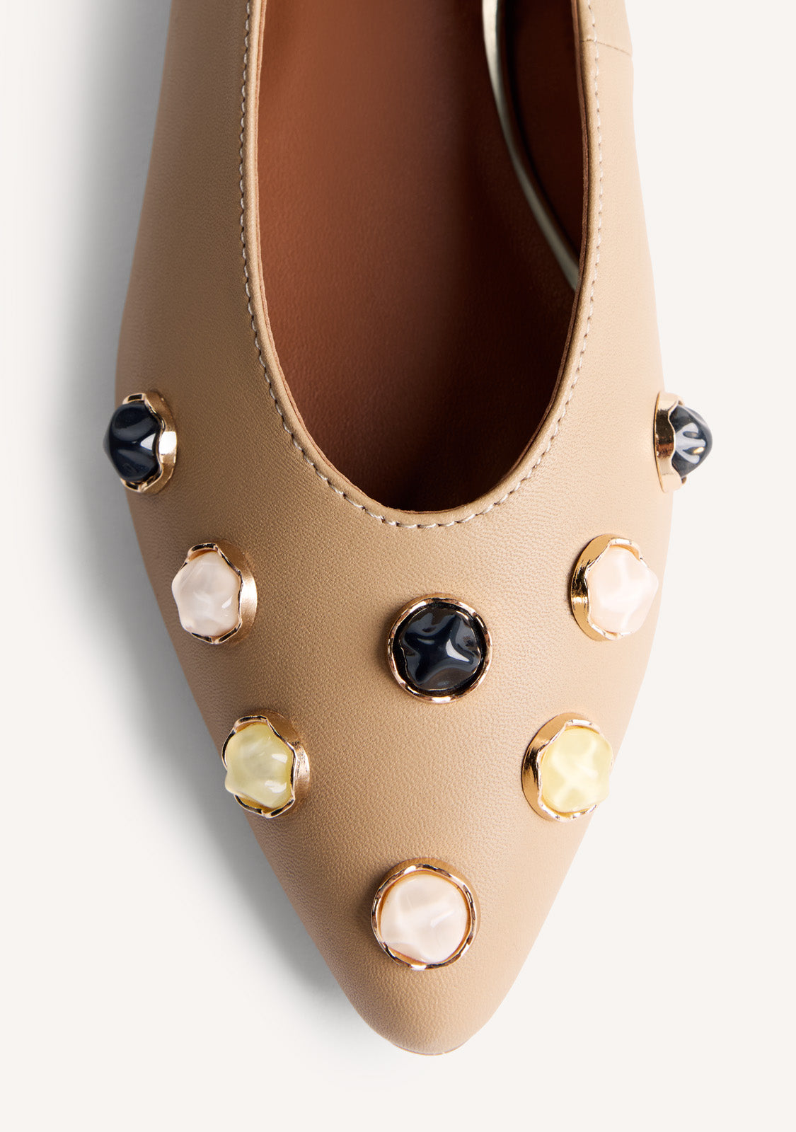 JEWELRY LEATHER BALLET FLATS DORVAY