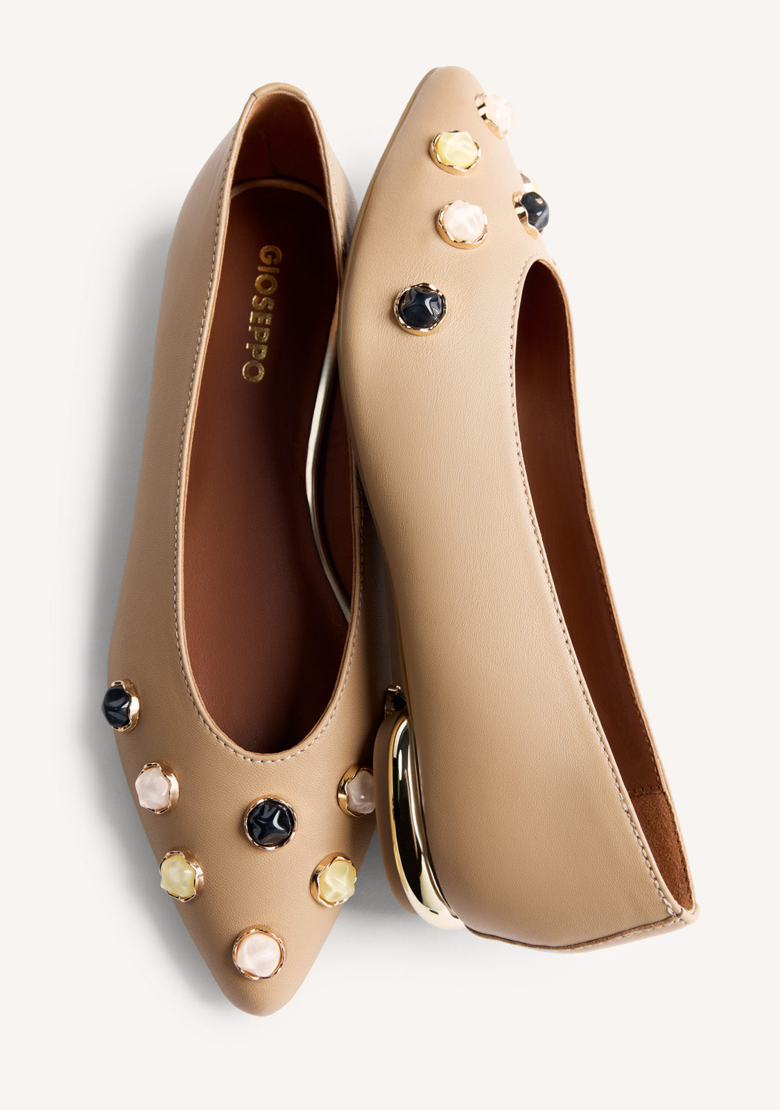 JEWELRY LEATHER BALLET FLATS DORVAY