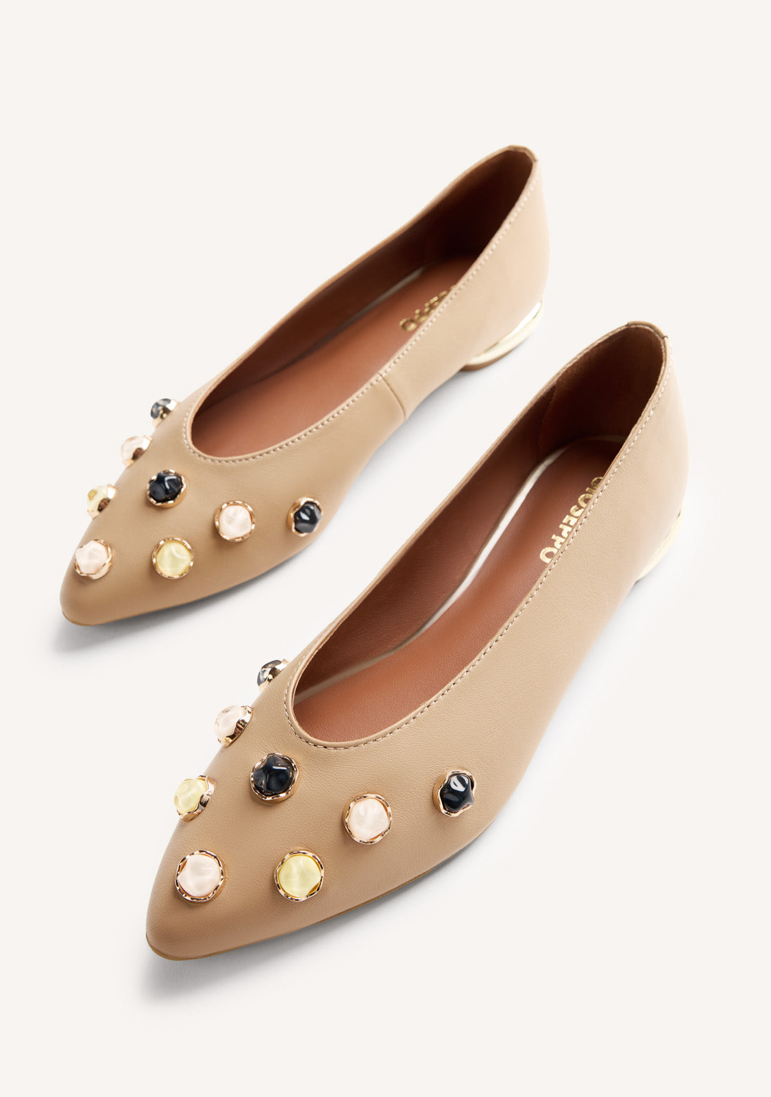 JEWELRY LEATHER BALLET FLATS DORVAY
