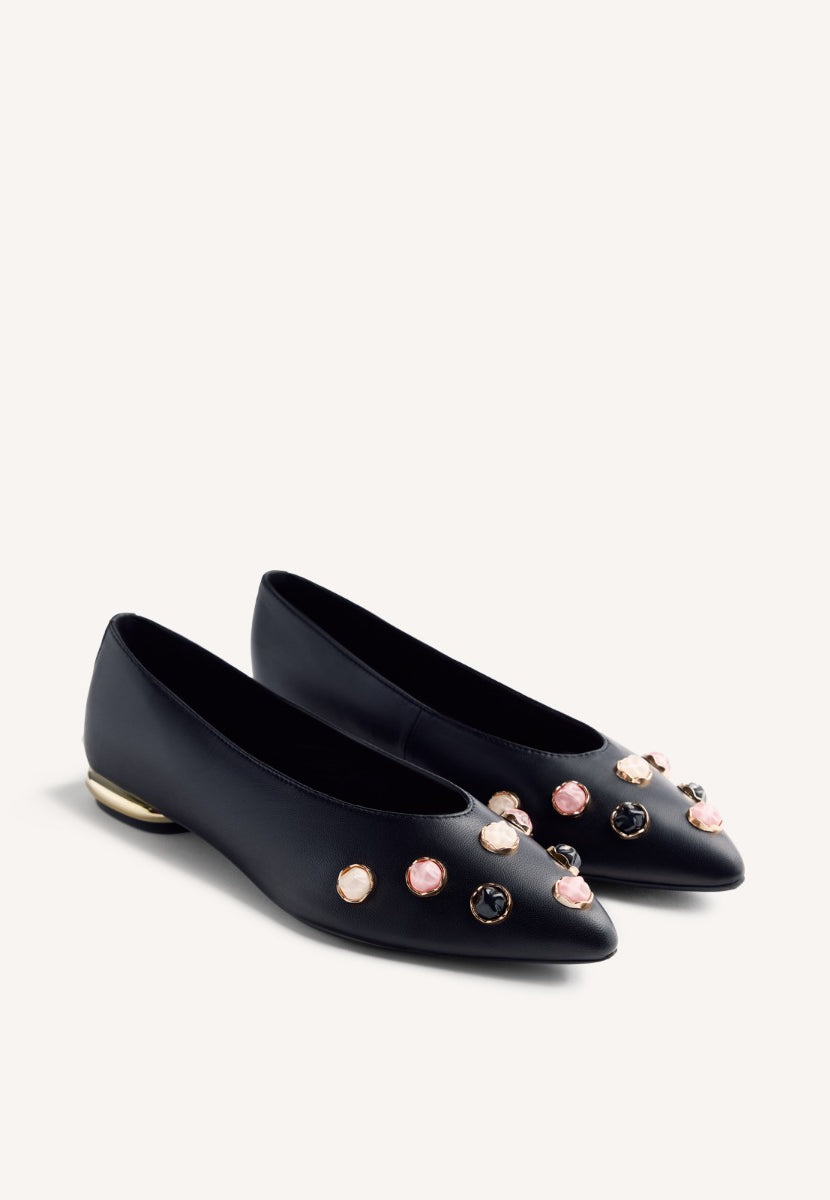 JEWELRY LEATHER BALLET FLATS DORVAY
