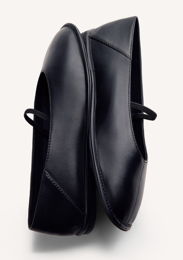 LEATHER BALLET FLATS OKABENA