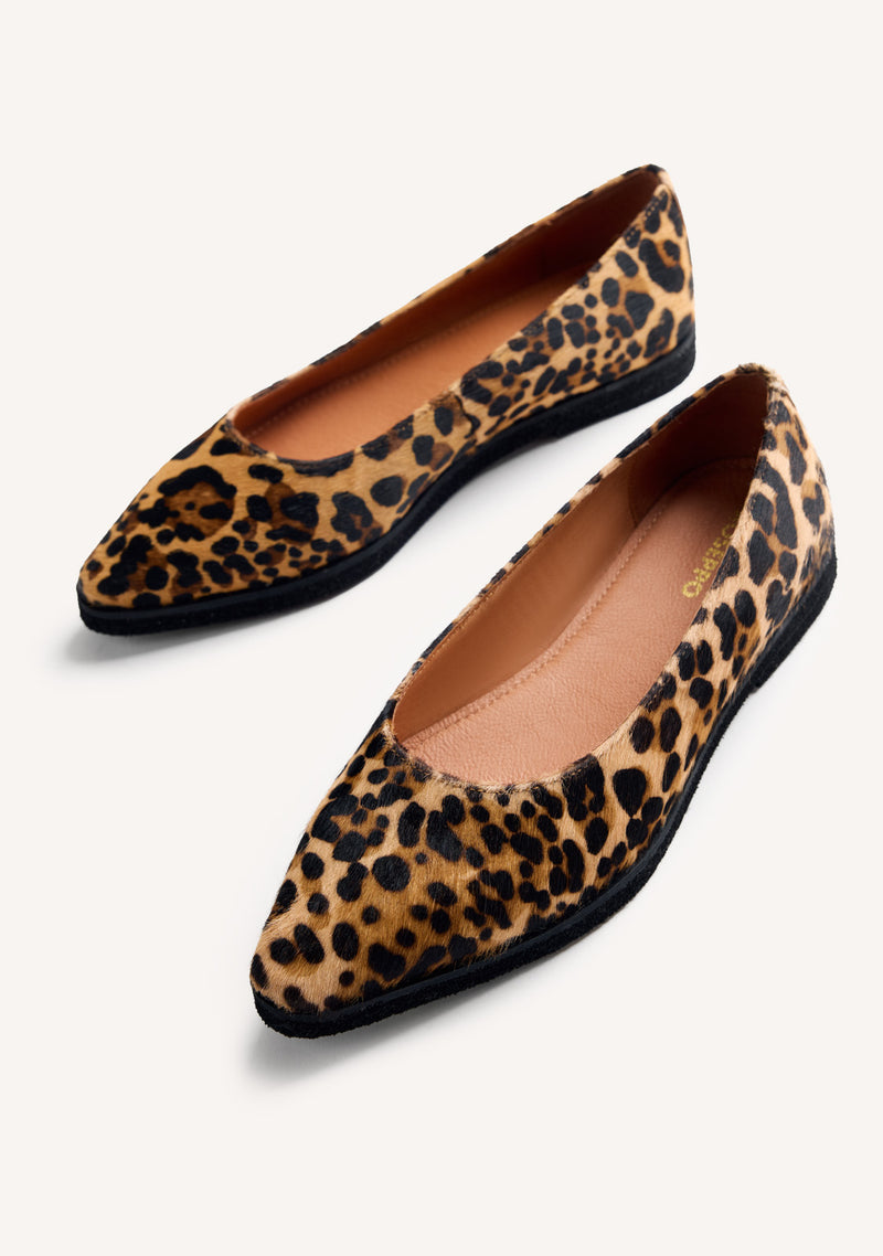 BAILARINAS PIEL ESTAMPADO ANIMAL BADOURA