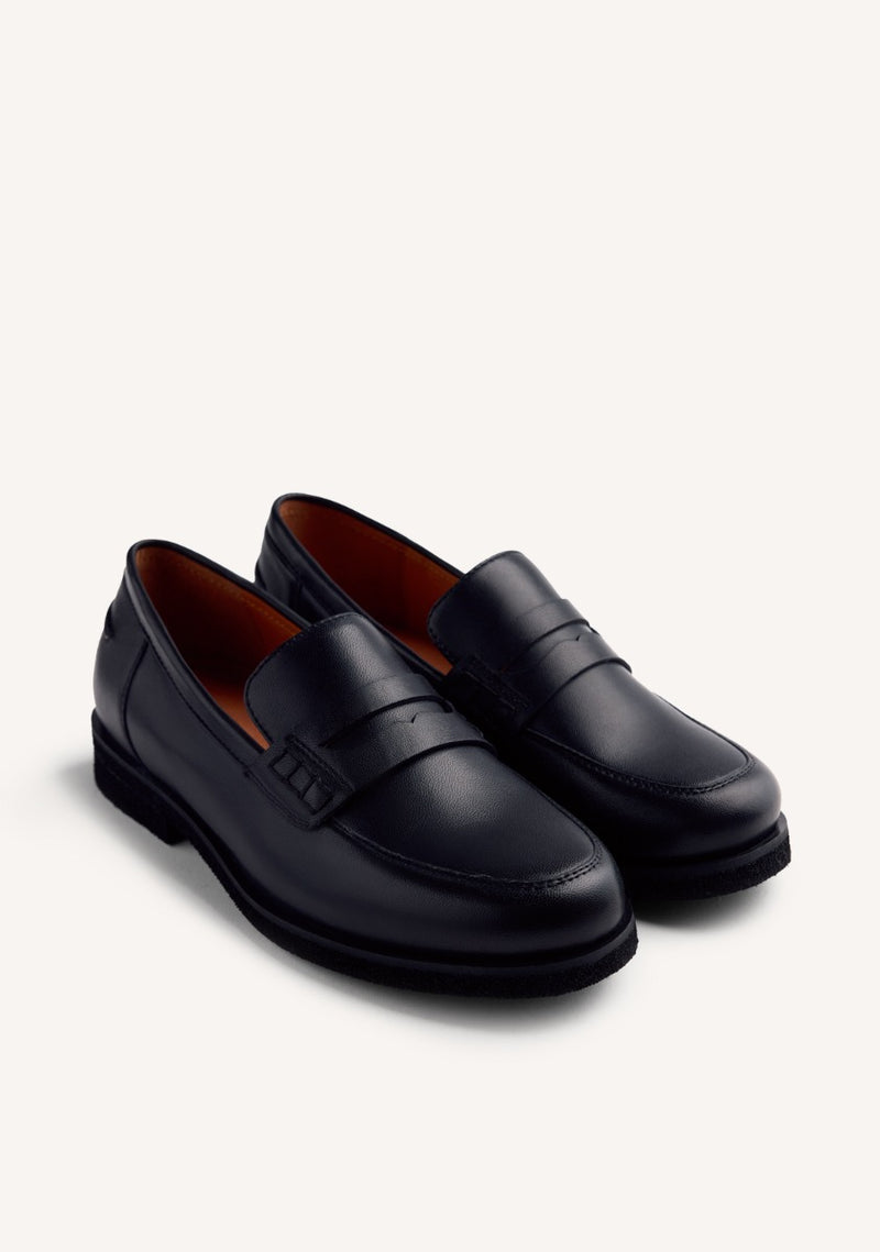 LEATHER LOAFERS EVELETH