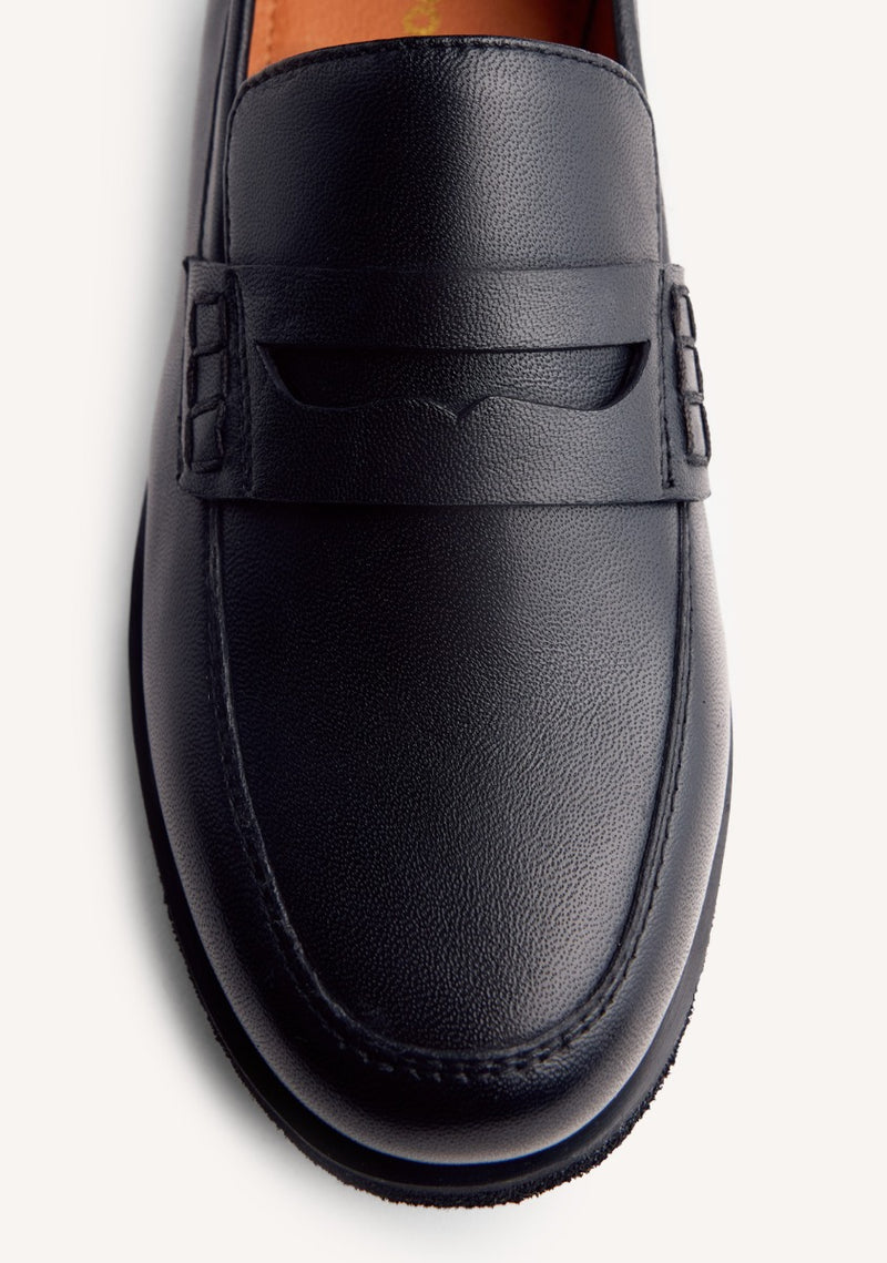LEATHER LOAFERS EVELETH
