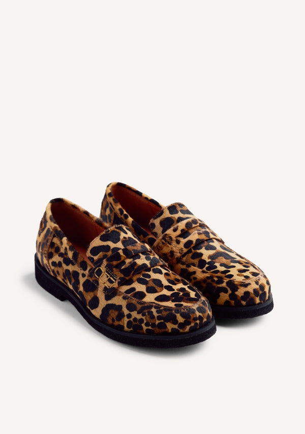 MOCASINES PIEL ESTAMPADO ANIMAL EVELETH