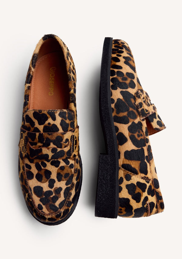 MOCASINES PIEL ESTAMPADO ANIMAL EVELETH
