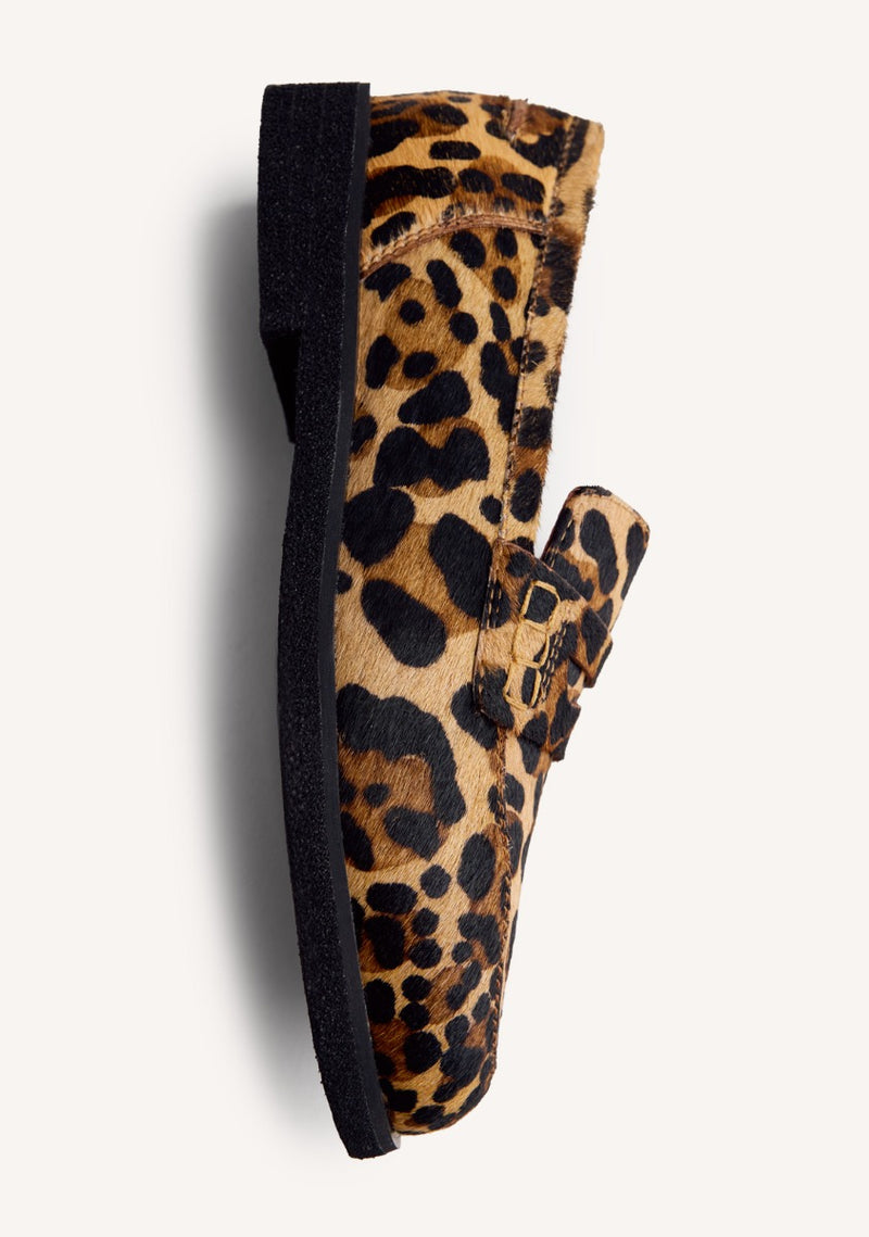 MOCASINES PIEL ESTAMPADO ANIMAL EVELETH