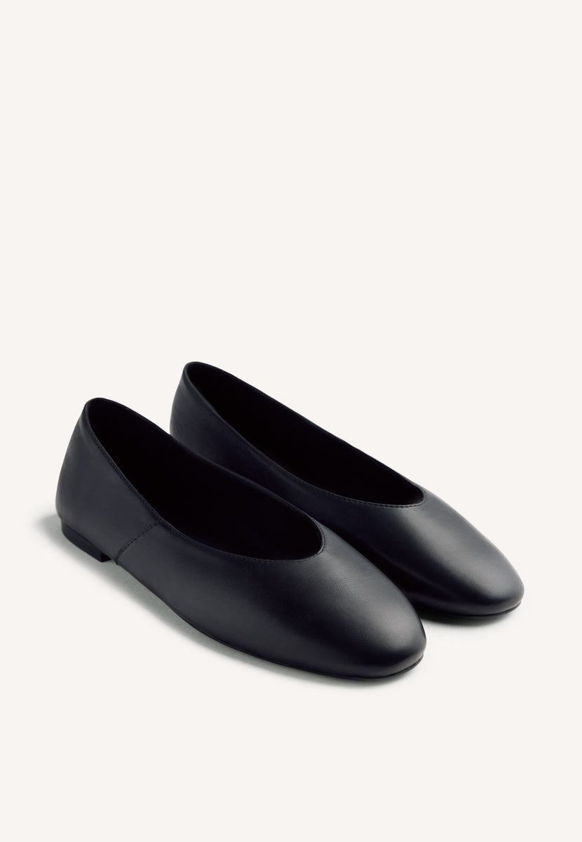 LEATHER BALLET FLATS HENDRUM