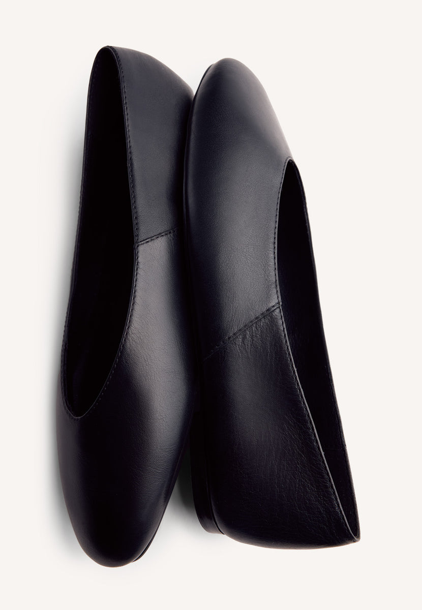 LEATHER BALLET FLATS HENDRUM