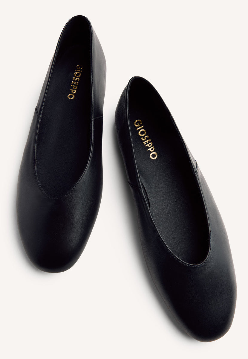 LEATHER BALLET FLATS HENDRUM