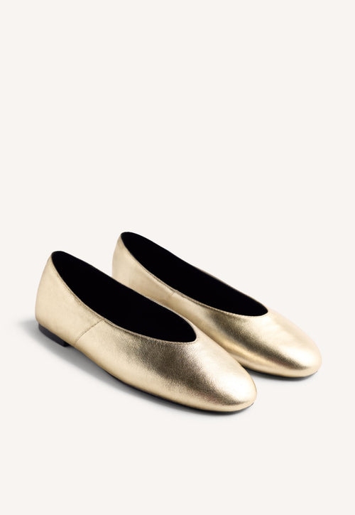 LEATHER BALLET FLATS HENDRUM
