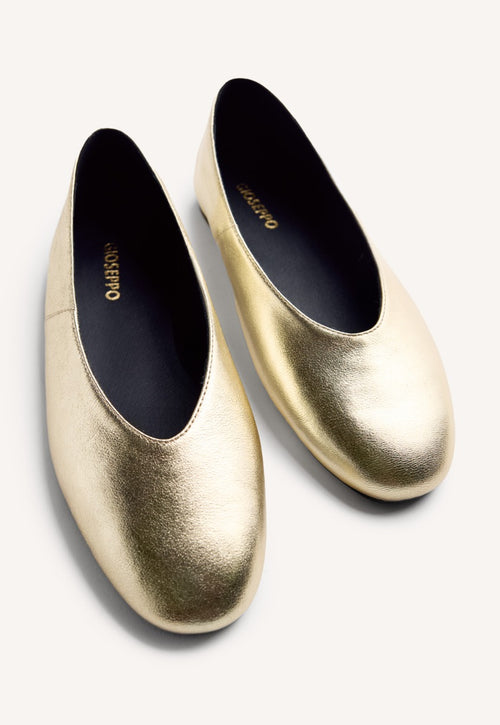 LEATHER BALLET FLATS HENDRUM