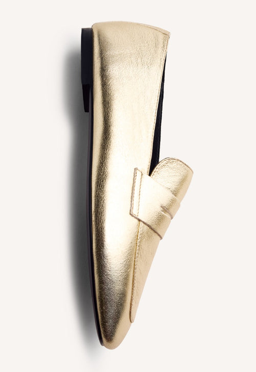 SHINY LEATHER LOAFERS BASSETT