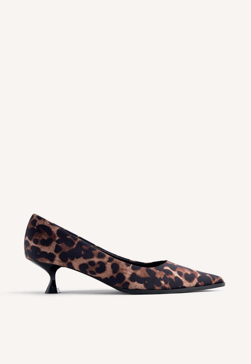 ANIMAL PRINT HEELED SHOES BIWABIK
