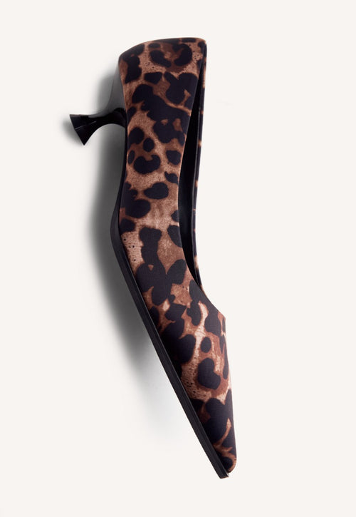 ANIMAL PRINT HEELED SHOES BIWABIK