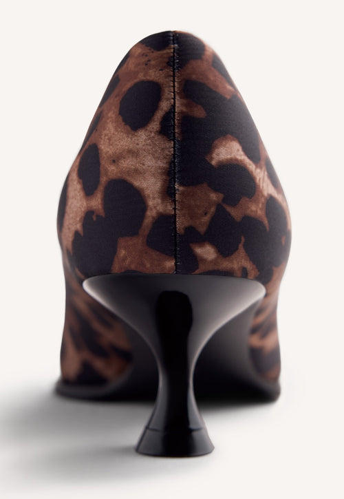 ANIMAL PRINT HEELED SHOES BIWABIK