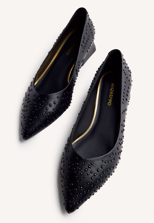 STUDDED HEELED SHOES MADELIA