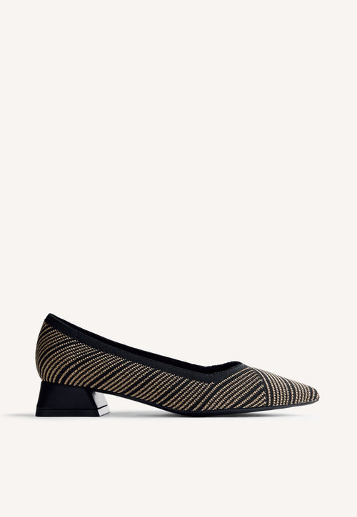 STRIPED HEELED SHOES AHMEEK