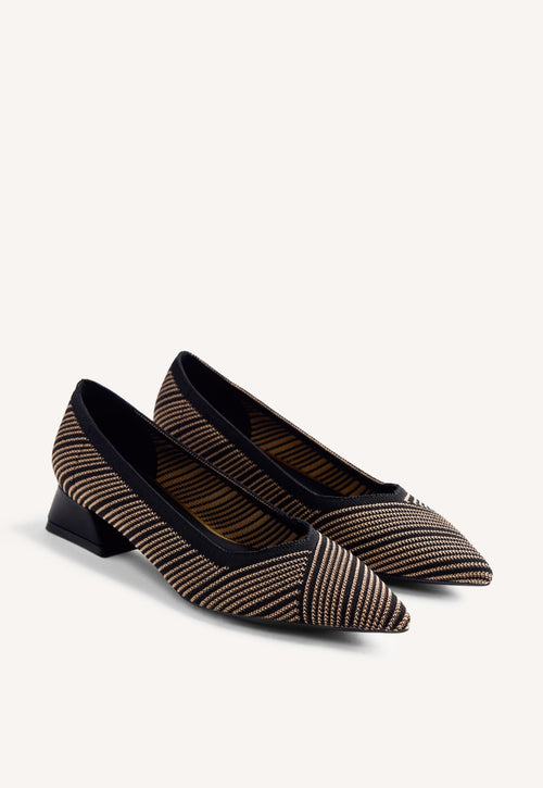 STRIPED HEELED SHOES AHMEEK