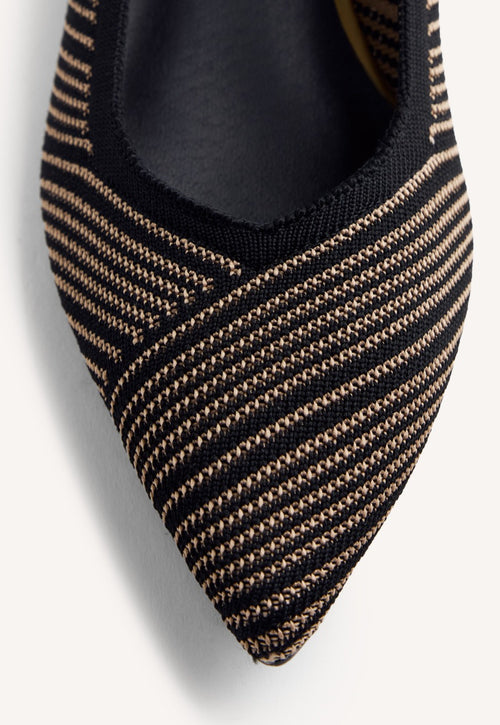 STRIPED HEELED SHOES AHMEEK