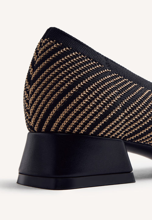 STRIPED HEELED SHOES AHMEEK