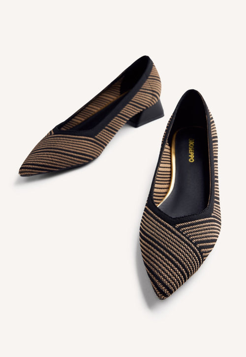 STRIPED HEELED SHOES AHMEEK