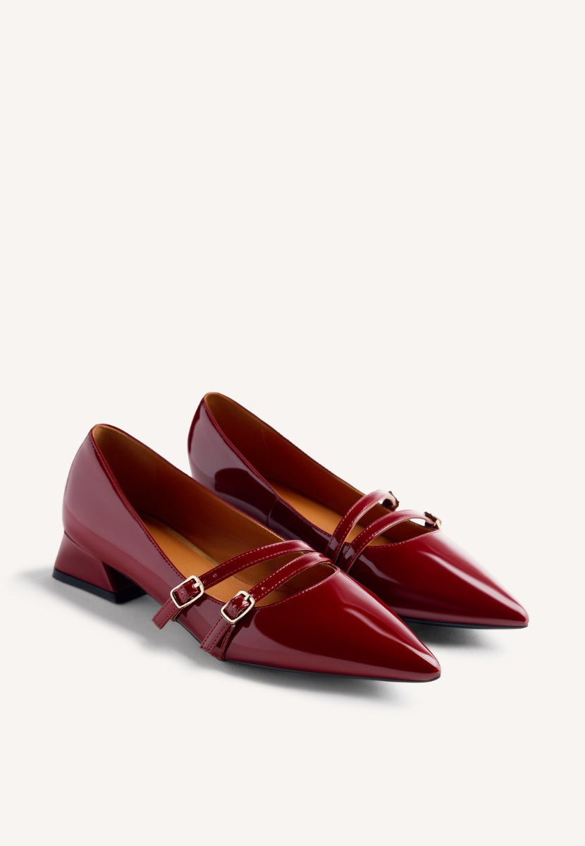 ZAPATOS TACÓN EFECTO CHAROL LUCAN