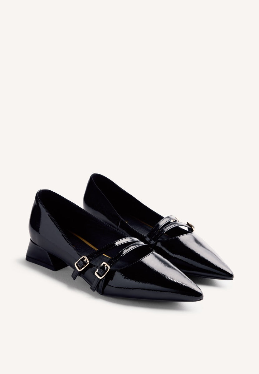 ZAPATOS TACÓN EFECTO CHAROL LUCAN