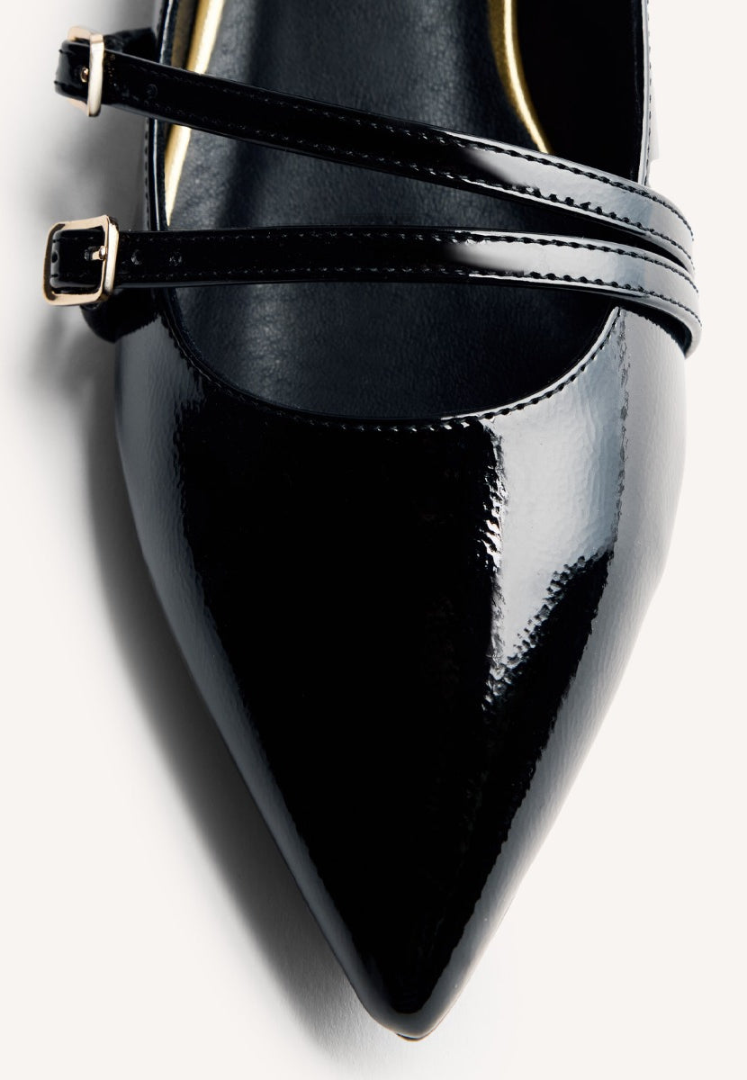 ZAPATOS TACÓN EFECTO CHAROL LUCAN