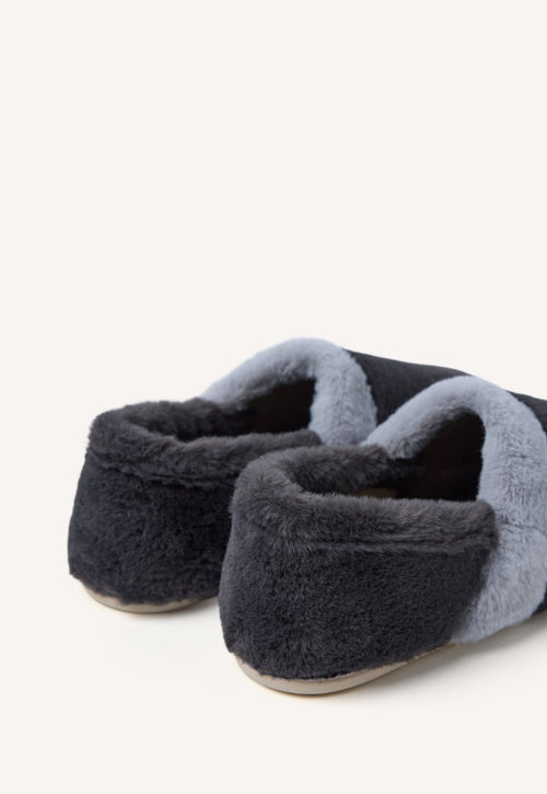 FUR CLOSED HOUSE SLIPPERS OWOSSO