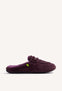 MICROFIBER MOCCASIN TYPE HOUSE SLIPPERS HARRIETTA