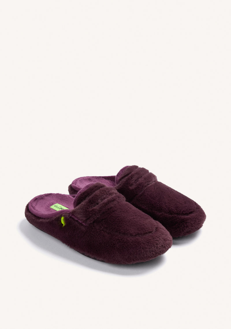 MICROFIBER MOCCASIN TYPE HOUSE SLIPPERS HARRIETTA