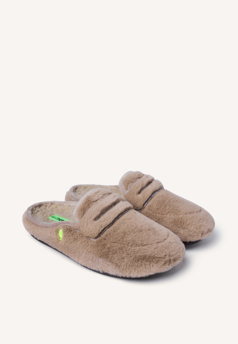 ZAPATILLAS DE CASA TIPO MOCASINES PELO HARRIETTA