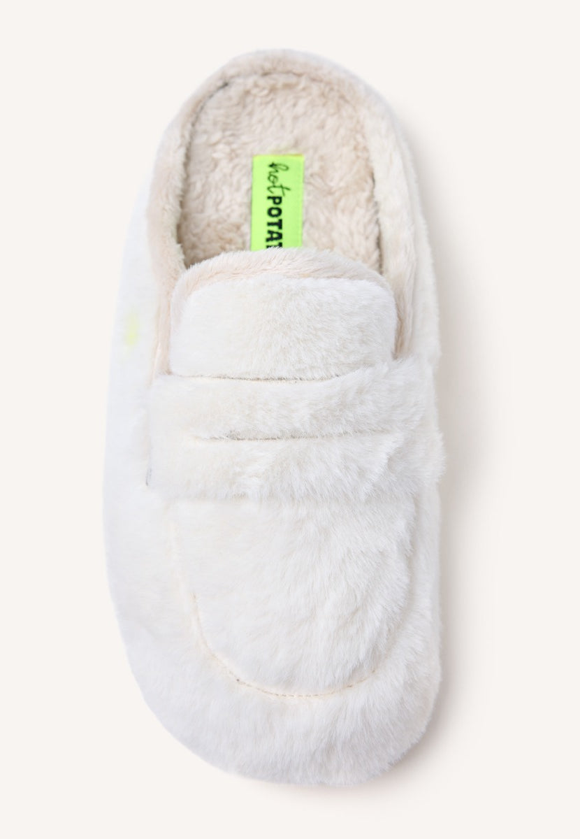 PANTOUFLES TYPE MOCASSIN MICROFIBRE HARRIETA