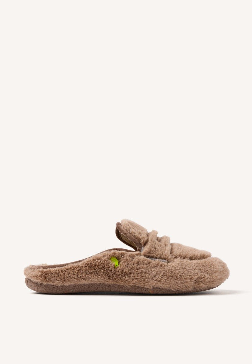 PANTOUFLES TYPE MOCASSIN MICROFIBRE HARRIETA