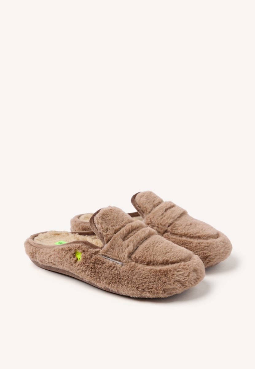 PANTOUFLES TYPE MOCASSIN MICROFIBRE HARRIETA