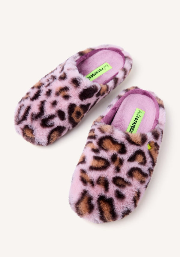 ZAPATILLAS DE CASA PELO LEOPARDO AUDUBON