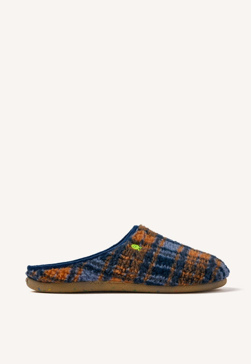 SHERPA FUR PLAID SLIPPERS GARVIN