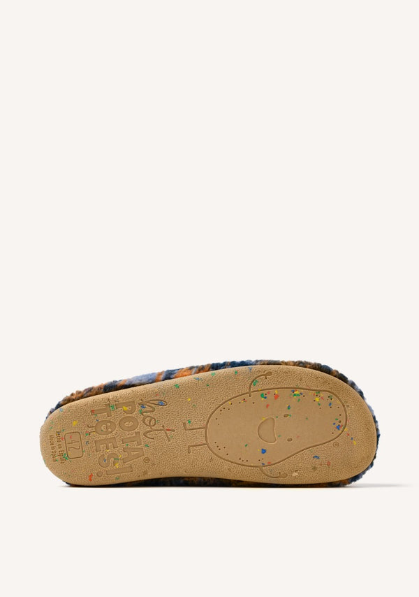 SHERPA FUR PLAID SLIPPERS GARVIN