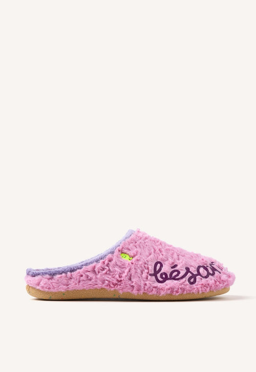 FUR HOUSE SLIPPERS PHRASE LUPTON