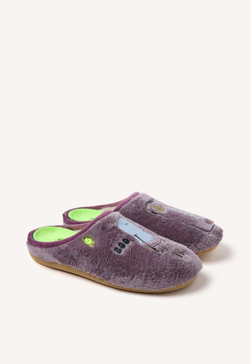 FUR HOUSE SLIPPERS DRAWING SLAYTON