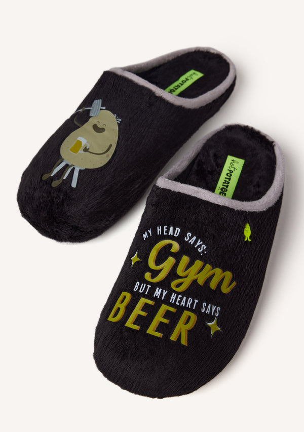 ZAPATILLAS DE CASA PELO DIBUJO Y FRASE RUTLEDGE