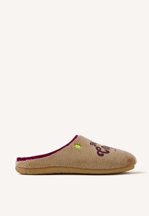 FUR HOUSE SLIPPERS DRAWING AND PHRASE PINCKNEY