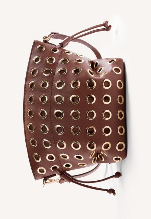 EYELET BUCKET BAG WAUBUN