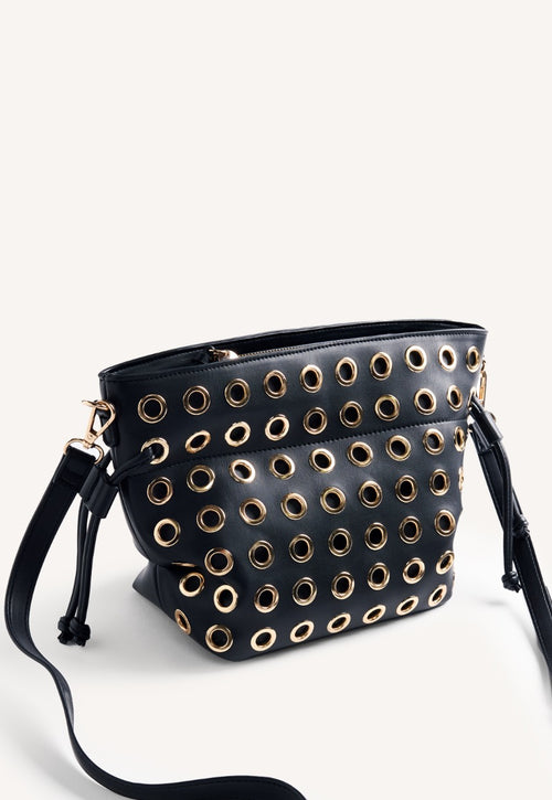 EYELET BUCKET BAG WAUBUN