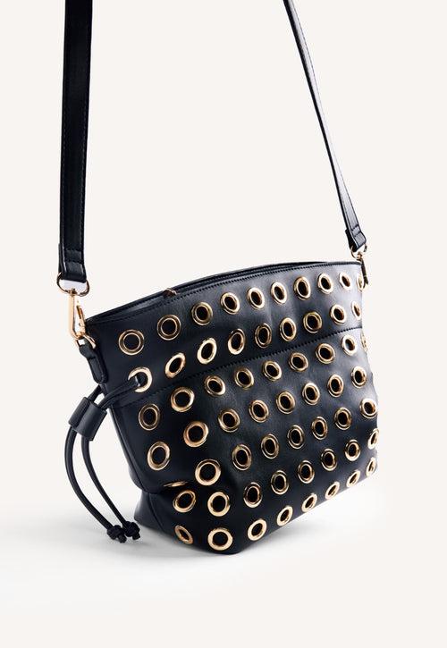 EYELET BUCKET BAG WAUBUN