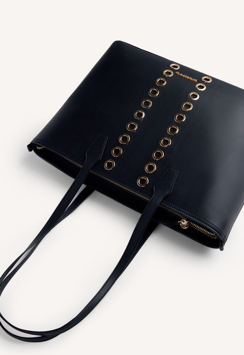 EYELET SHOPPER BAG EFFIE