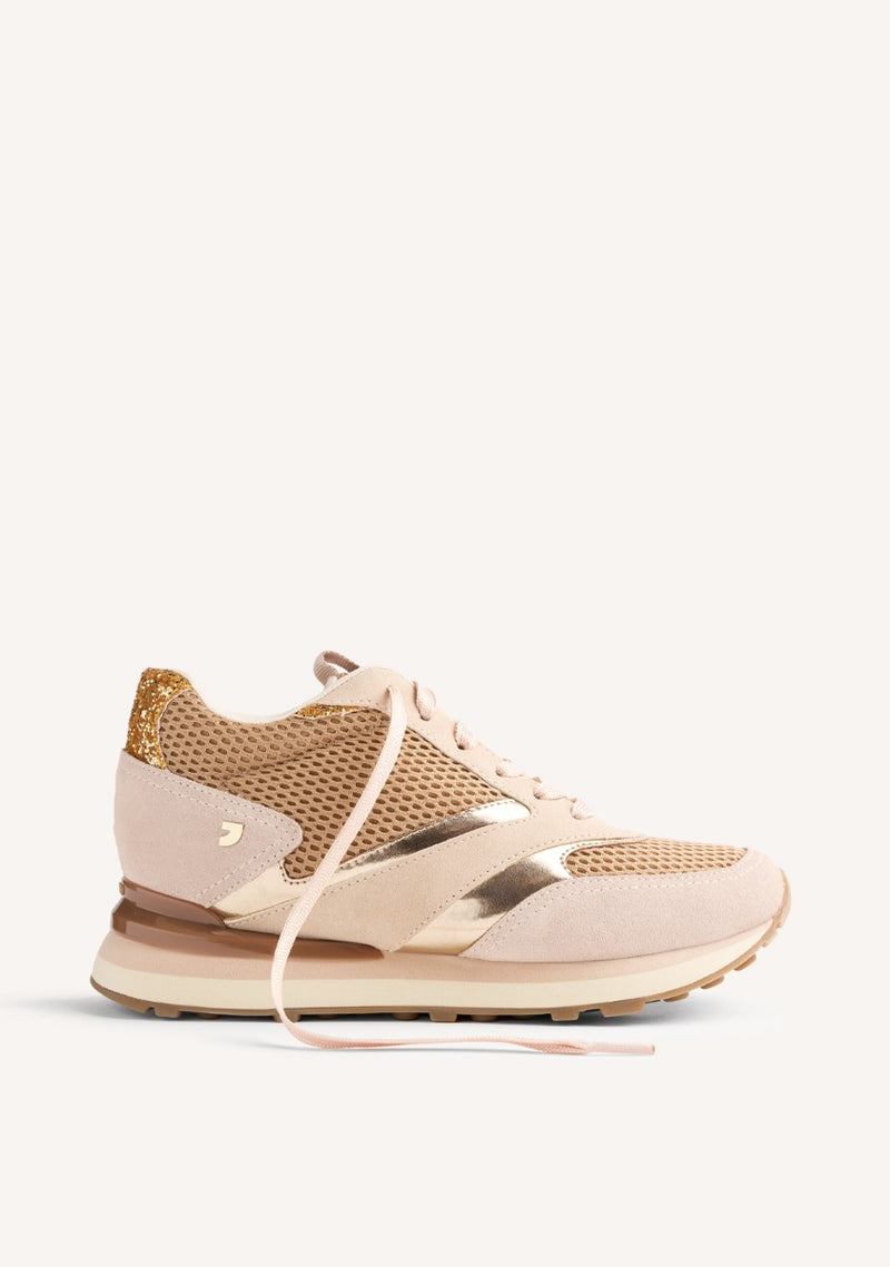 ZAPATILLAS PIEL Y REJILLA CUÑA KEEWATIN