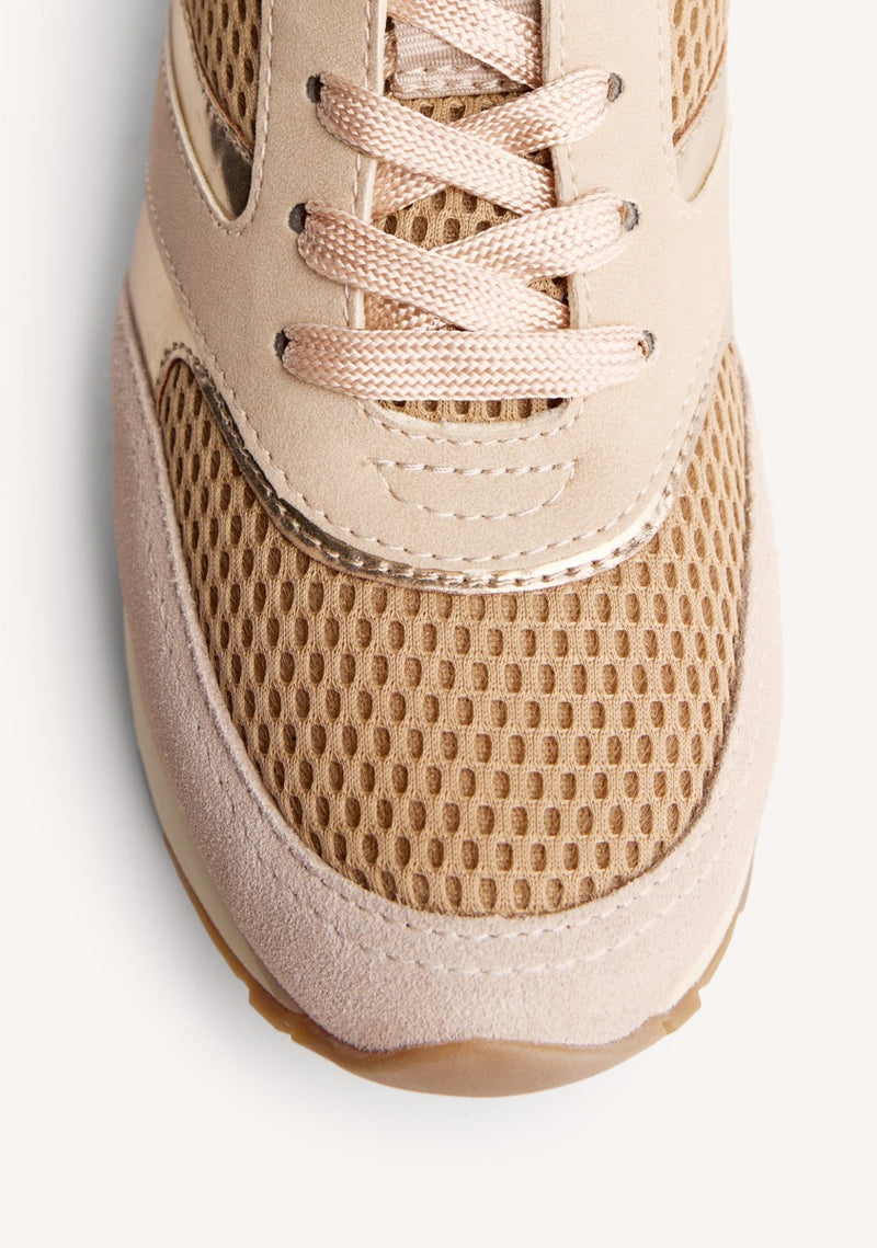 ZAPATILLAS PIEL Y REJILLA CUÑA KEEWATIN