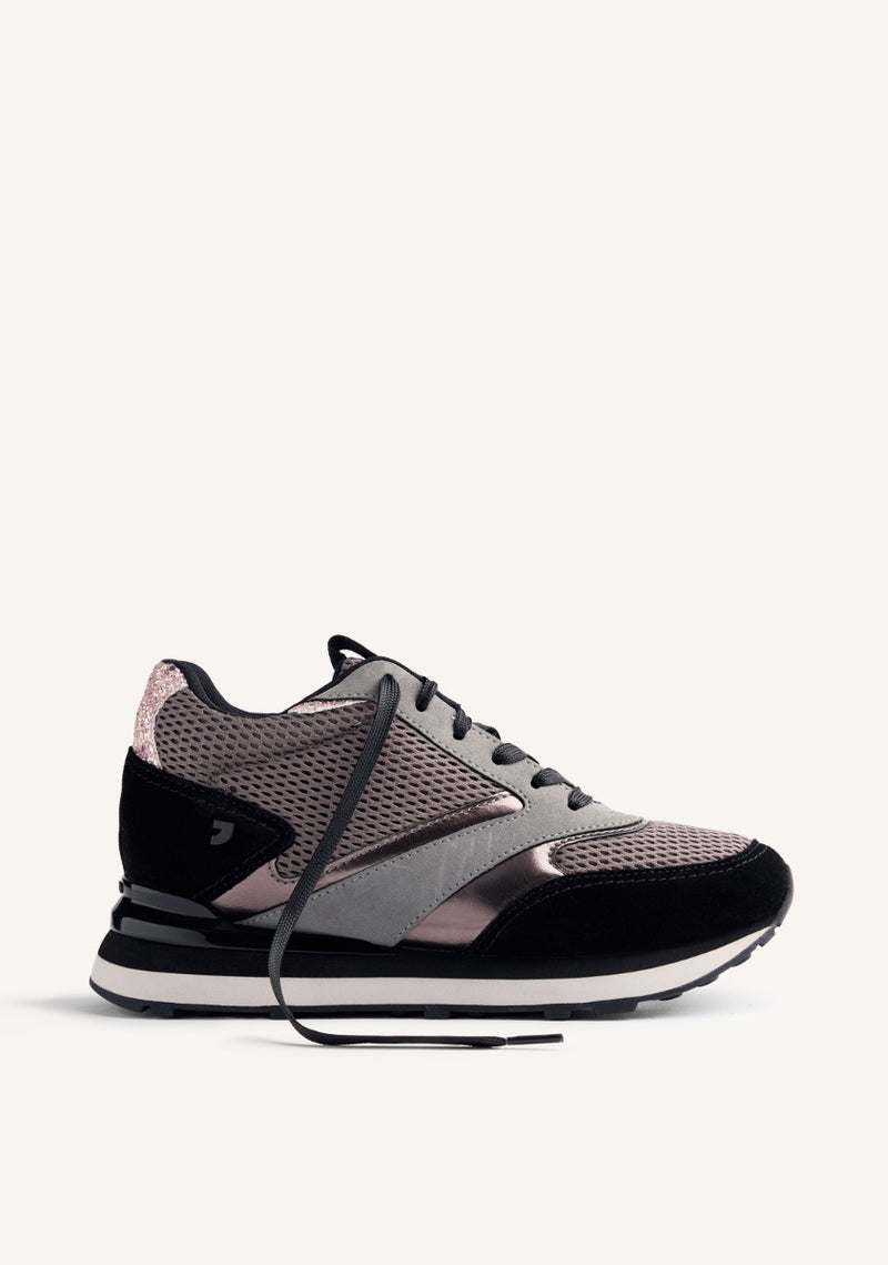 ZAPATILLAS PIEL Y REJILLA CUÑA KEEWATIN